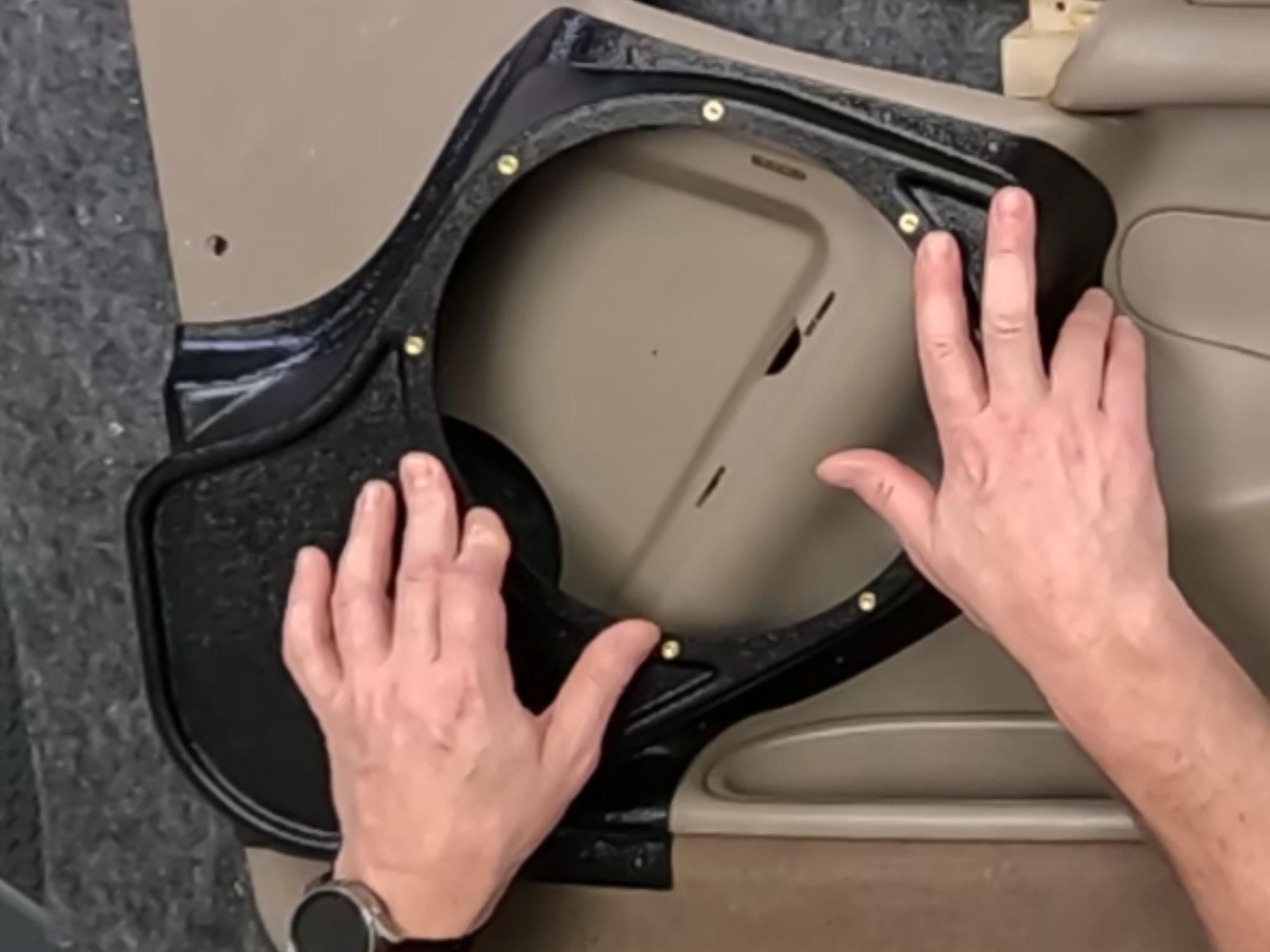 1998–2002 Lincoln Town Car 2x6.5+2x3.5 Front Speaker Pods