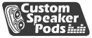 Custom Speaker Pods Logo whitegrey