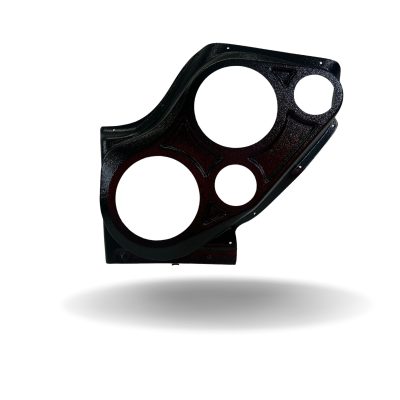 Front Door Custom Speaker Pods for the 2000-2006 Cadillac Escalade Chevrolet Avalanche Silverado Tahoe Suburban GMC Sierra Yukon to hold Dual 6.5 in and Dual 3.5 in speakers for car audio installation upgrade