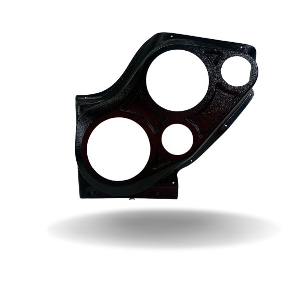 Front Door Custom Speaker Pods for the 2000-2006 Cadillac Escalade Chevrolet Avalanche Silverado Tahoe Suburban GMC Sierra Yukon to hold Dual 6.5 in and Dual 3.5 in speakers for car audio installation upgrade