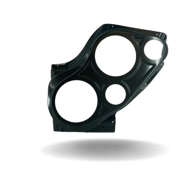 Front Door Custom Speaker Pods for the 2000-2006 Cadillac Escalade Chevrolet Avalanche Silverado Tahoe Suburban GMC Sierra Yukon to hold Dual 6.5 in and Dual 3.5 in speakers for car audio installation upgrade