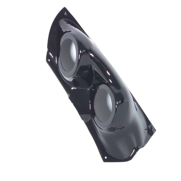 A-Pillar Custom Speaker Pods for the 2003-2007 Hummer H2 to hold Dual 3.5 in speakers for car audio installation upgrade