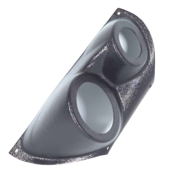 A-Pillar Custom Speaker Pods for the 2007-2009 Cadillac Escalade Chevrolet Avalanche Tahoe Silverado Suburban GMC Yukon Sierra to hold 3.5 in and 2.0 in speakers for car audio installation upgrade