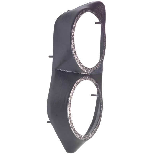 Front Door Custom Speaker Pods for the 2000-2006 Cadillac Escalade Chevrolet Avalanche Silverado Tahoe Suburban GMC Sierra Yukon to hold Dual 6.5 in speakers for car audio installation upgrade