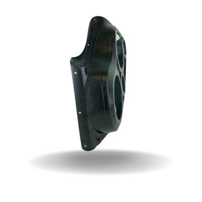 Front Door Custom Speaker Pods for the 2000-2006 Cadillac Escalade Chevrolet Avalanche Silverado Tahoe Suburban GMC Sierra Yukon to hold Dual 6.5 in and Dual 3.5 in speakers for car audio installation upgrade