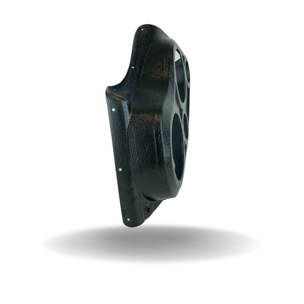 Front Door Custom Speaker Pods for the 2000-2006 Cadillac Escalade Chevrolet Avalanche Silverado Tahoe Suburban GMC Sierra Yukon to hold Dual 6.5 in and Dual 3.5 in speakers for car audio installation upgrade