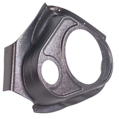 Front Door Custom Speaker Pods for the 2002-2005 Dodge Ram to hold 8.0 in and 3.5 in speakers for car audio installation upgrade