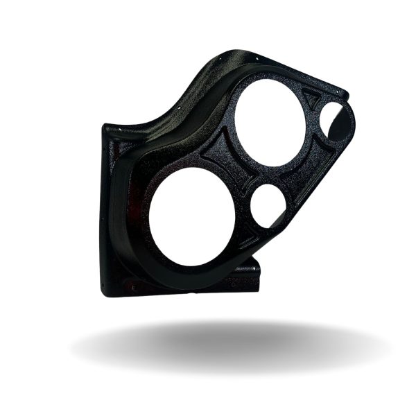 Front Door Custom Speaker Pods for the 2000-2006 Cadillac Escalade Chevrolet Avalanche Silverado Tahoe Suburban GMC Sierra Yukon to hold Dual 6.5 in and Dual 3.5 in speakers for car audio installation upgrade