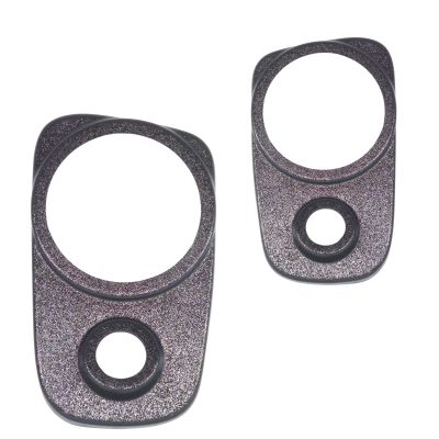 Rear Door Custom Speaker Pods for the 2000-2006 Cadillac Escalade Chevrolet Avalanche Silverado Tahoe Suburban GMC Sierra Yukon to hold 6.5 in and 2.0 in speakers for car audio installation upgrade