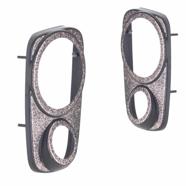 Rear Door Custom Speaker Pods for the 2000-2006 Cadillac Escalade Chevrolet Avalanche Silverado Tahoe Suburban GMC Sierra Yukon to hold 6.5 in and 3.5 in speakers for car audio installation upgrade
