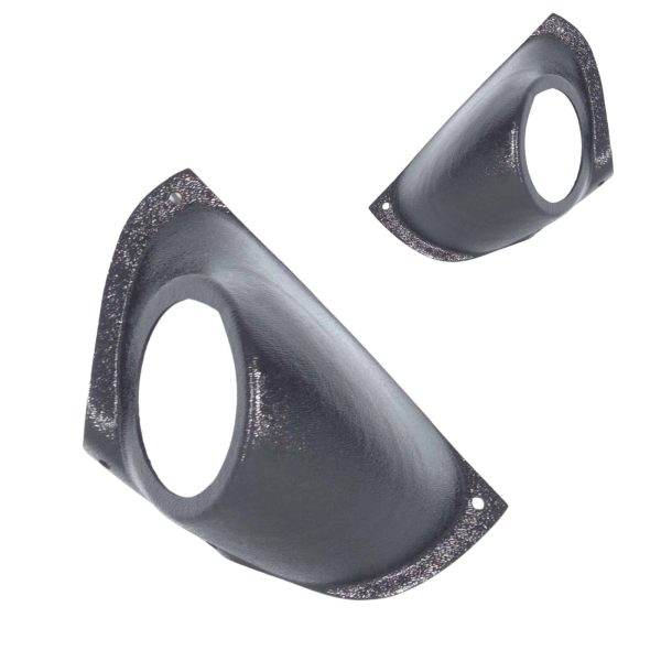 A-Pillar Custom Speaker Pods for the 2000-2006 Cadillac Escalade Chevrolet Avalanche Silverado Tahoe Suburban GMC Sierra Yukon to hold 3.5 in speakers for car audio installation upgrade