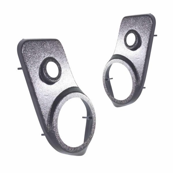 Front Door Custom Speaker Pods for the 2000-2006 Cadillac Escalade Chevrolet Avalanche Silverado Tahoe Suburban GMC Sierra Yukon to hold 6.5 in and 2.0 in speakers for car audio installation upgrade