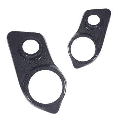 Front Door Custom Speaker Pods for the 2000-2006 Cadillac Escalade Chevrolet Avalanche Silverado Tahoe Suburban GMC Sierra Yukon to hold 6.5 in and 3.5 in speakers for car audio installation upgrade