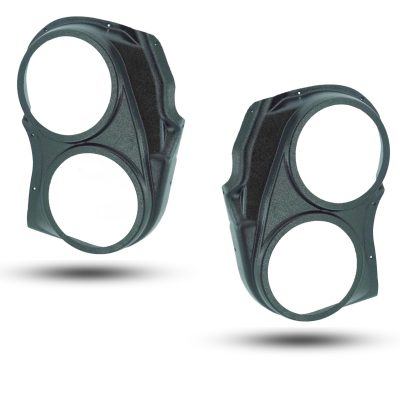 Front Door Custom Speaker Pods for the 2004-2007 Infiniti QX56 Nissan Armada Titan to hold Dual 8.0 in speakers for car audio installation upgrade