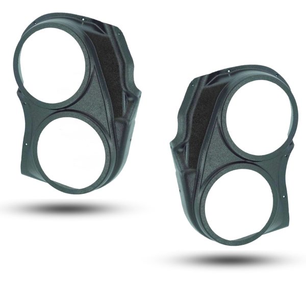 Front Door Custom Speaker Pods for the 2004-2007 Infiniti QX56 Nissan Armada Titan to hold Dual 8.0 in speakers for car audio installation upgrade