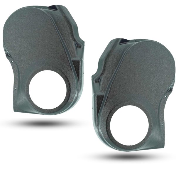 Front Door Custom Speaker Pods for the 2004-2007 Infiniti QX56 Nissan Armada Titan to hold 6.5 in speakers for car audio installation upgrade