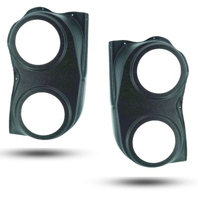 Rear Door Custom Speaker Pods for the 2004-2007 Infiniti QX56 Nissan Armada Titan to hold Dual 6.5 in speakers for car audio installation upgrade