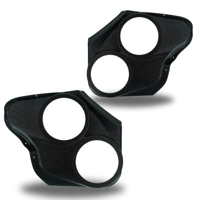 Front Door Custom Speaker Pods for the 2006-2015 Chevrolet Impala to hold Dual 6.5 in speakers for car audio installation upgrade