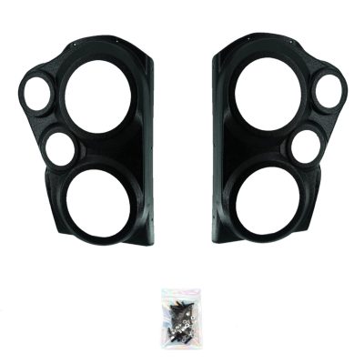 Rear Door Custom Speaker Pods for the 2007-2009 Chevrolet Silverado GMC Sierra to hold Dual 6.5 in and Dual 3.5 in speakers for car audio installation upgrade