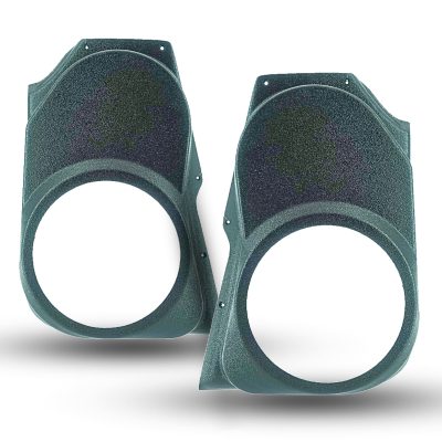 Front Door Custom Speaker Pods for the 2009-2018 Dodge Ram to hold 8.0 in speakers for car audio installation upgrade