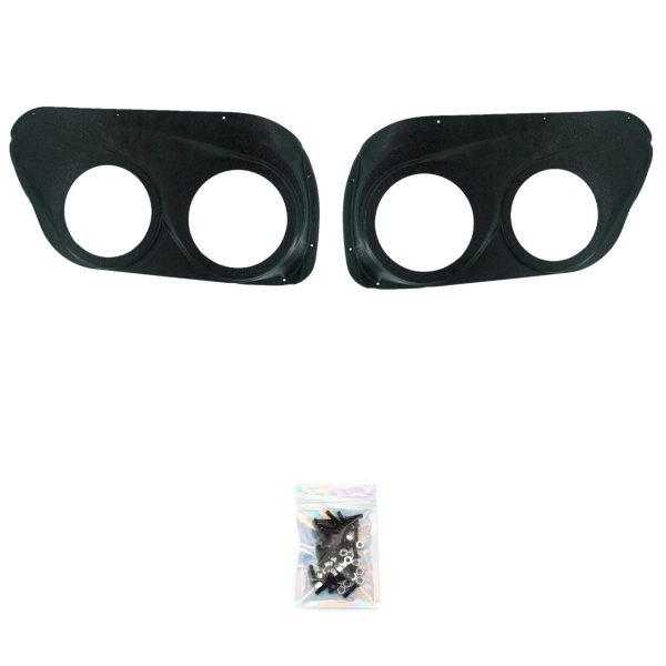 Front Door Custom Speaker Pods for the 2009-2014 Ford F-150 to hold Dual 6.5 in speakers for car audio installation upgrade