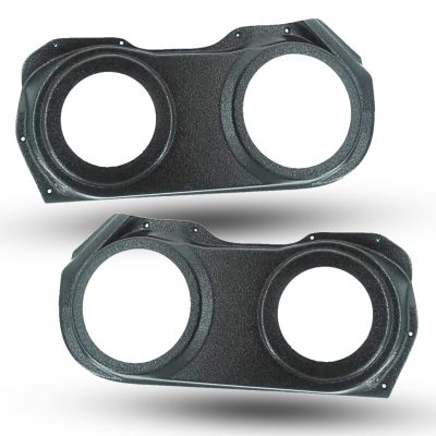 Front Door Custom Speaker Pods for the 2010-2015 Chevrolet Camaro to hold 6.5 in and 5.25 in speakers for car audio installation upgrade