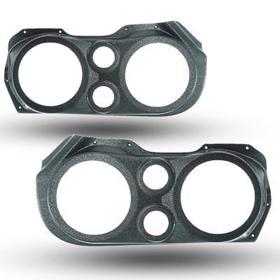 Front Door Custom Speaker Pods for the 2010-2015 Chevrolet Camaro to hold Dual 6.5 in and Dual 2.0 in speakers for car audio installation upgrade