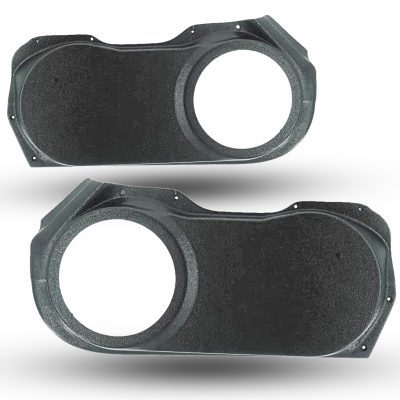 Front Door Custom Speaker Pods for the 2010-2015 Chevrolet Camaro to hold 6.5 in speakers for car audio installation upgrade