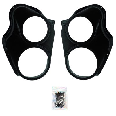Front Door Custom Speaker Pods for the 2010-2013 Chevrolet Silverado GMC Sierra to hold 8.0 in and 6.5 in speakers for car audio installation upgrade