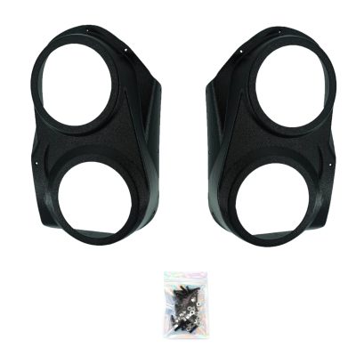 Front Door Custom Speaker Pods for the 2010-2013 Chevrolet Silverado GMC Sierra to hold Dual 6.5 in speakers for car audio installation upgrade