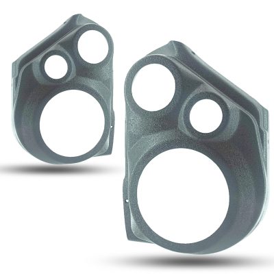 Front Door Custom Speaker Pods for the 2012-2017 Toyota Camry to hold 6.5 in and 3.5 in and 2.0 in speakers for car audio installation upgrade