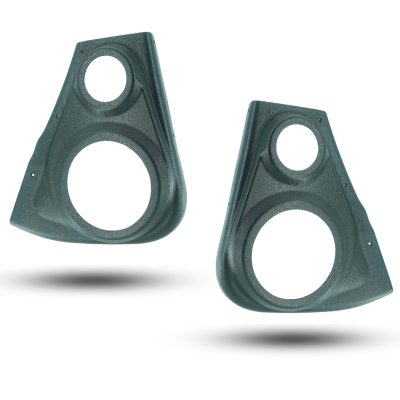 Rear Door Custom Speaker Pods for the 2014-2023 Jeep Cherokee to hold 6.5 in and 3.5 in speakers for car audio installation upgrade