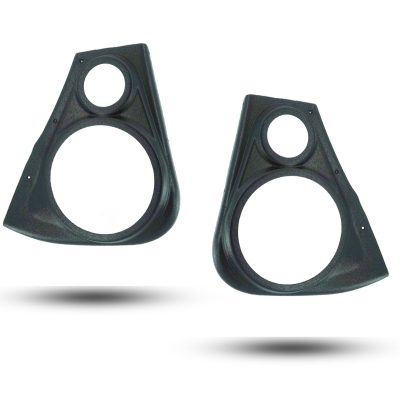 Rear Door Custom Speaker Pods for the 2014-2023 Jeep Cherokee to hold 8.0 in and 3.5 in speakers for car audio installation upgrade