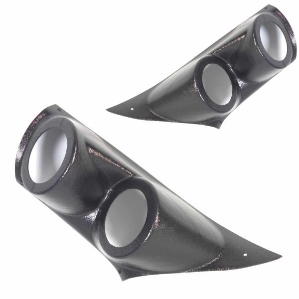 A-Pillar Custom Speaker Pods for the 2016-2025 Chevrolet Malibu to hold Dual 3.5 in speakers for car audio installation upgrade