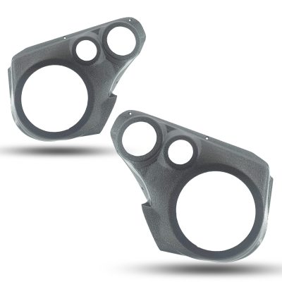 Front Door Custom Speaker Pods for the 2018-2024 Toyota Camry to hold 6.5 in and 3.5 in and 2.0 in speakers for car audio installation upgrade