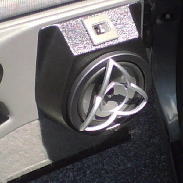 Rear Door Custom Speaker Pods for the 1992-1996 Chevrolet Caprice Impala to hold 6.5 in speakers for car audio installation upgrade