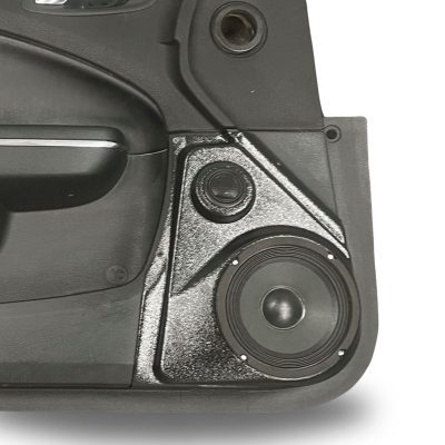 Front Door Custom Speaker Pods for the 2011-2023 Chrysler 300C Dodge Charger to hold 6.5 in and 2.0 in speakers for car audio installation upgrade