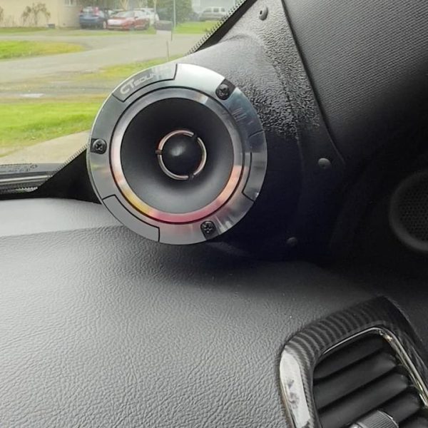 A-Pillar Custom Speaker Pods for the 2011-2023 Dodge Durango Jeep GrandCherokee to hold 3.5 in speakers for car audio installation upgrade