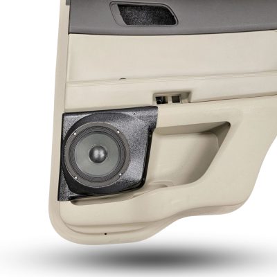 Rear Door Custom Speaker Pods for the 2011-2015 Ford Explorer to hold 6.5 in speakers for car audio installation upgrade