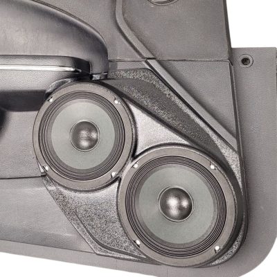 Front Door Custom Speaker Pods for the 2011-2023 Chrysler 300C Dodge Charger to hold Dual 6.5 in speakers for car audio installation upgrade