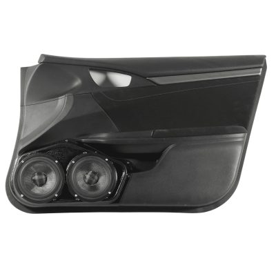 Front Door Custom Speaker Pods for the 2016-2020 Honda Civic to hold Dual 6.5 in speakers for car audio installation upgrade