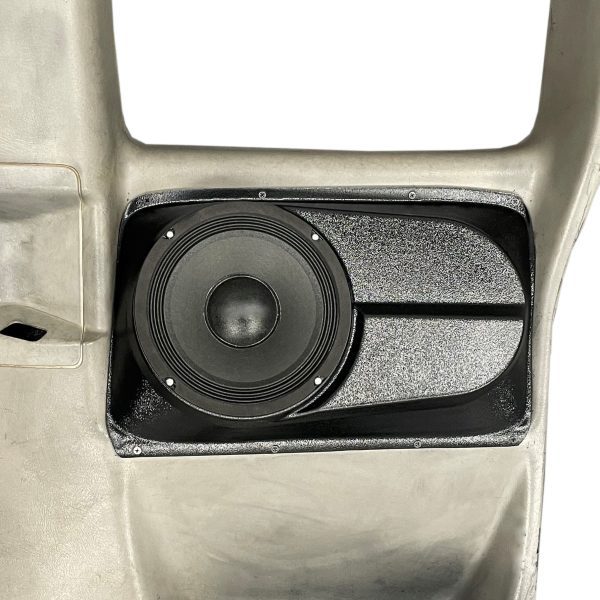 center ortho Speaker Upgrade for the Rear Door of your 2000-2006 Chevrolet Silverado, GMC Sierra. Easy installation of a Single 8" Midrange for the most powerful car stereo possible.