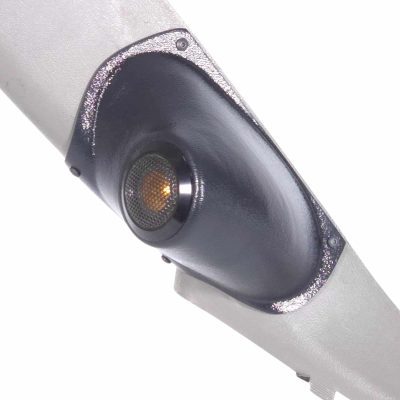 A-Pillar Custom Speaker Pods for the 2000-2006 Cadillac Escalade Chevrolet Avalanche Silverado Tahoe Suburban GMC Sierra Yukon to hold 2.0 in speakers for car audio installation upgrade