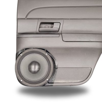Rear Door Custom Speaker Pods for the 2003-2008 Ford CrownVictoria Mercury GrandMarquis Marauder to hold 8.0 in speakers for car audio installation upgrade