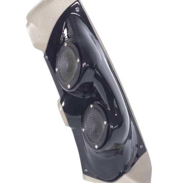 A-Pillar Custom Speaker Pods for the 2003-2007 Hummer H2 to hold Dual 3.5 in speakers for car audio installation upgrade
