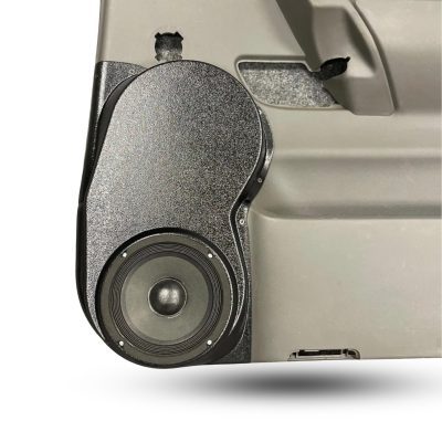 Rear Door Custom Speaker Pods for the 2004-2007 Infiniti QX56 Nissan Armada Titan to hold 6.5 in speakers for car audio installation upgrade