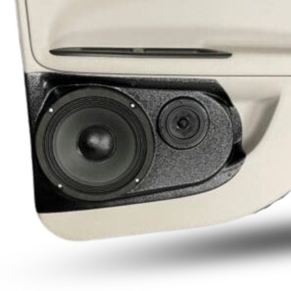 center ortho Speaker Upgrade for the Rear Door of your 2006-2015 Chevrolet Impala. Easy installation of a 8" and 3.5" Super Tweeter for the most powerful car stereo possible.