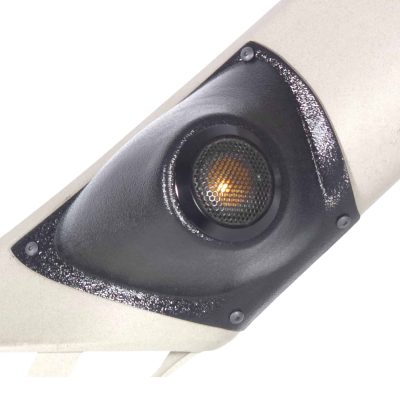 A-Pillar Custom Speaker Pods for the 2007-2009 Cadillac Escalade Chevrolet Avalanche Tahoe Silverado Suburban GMC Yukon Sierra to hold 2.0 in speakers for car audio installation upgrade