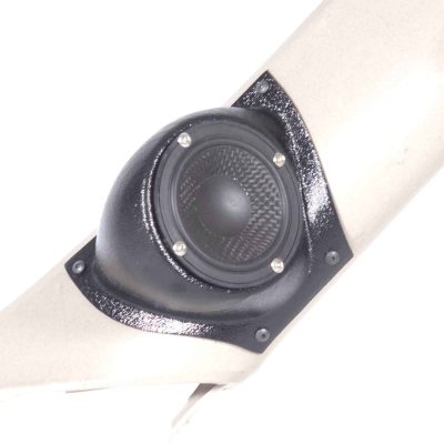 A-Pillar Custom Speaker Pods for the 2007-2009 Cadillac Escalade Chevrolet Avalanche Tahoe Silverado Suburban GMC Yukon Sierra to hold 3.5 in speakers for car audio installation upgrade