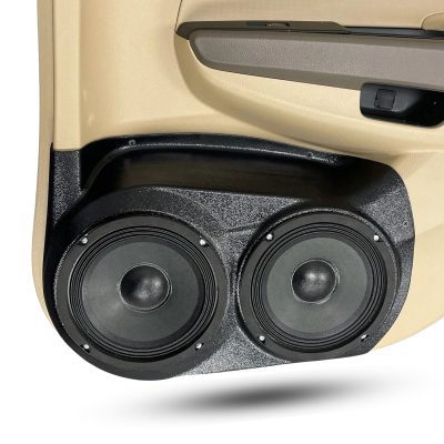 Rear Door Custom Speaker Pods for the 2008-2012 Honda Accord to hold Dual 6.5 in speakers for car audio installation upgrade